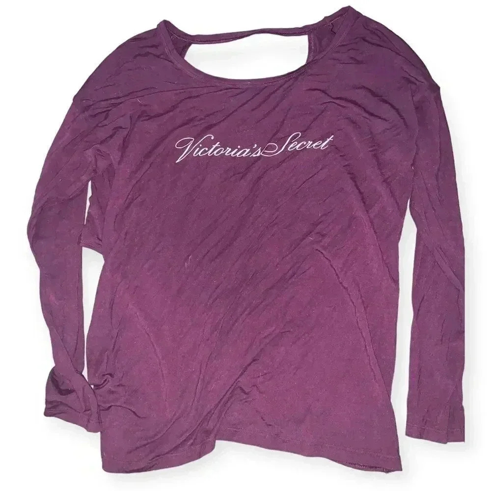 Victoria Secret HEAVENLY SUPERSOFT MODAL WRAP TOP DRAPED BACK Tee